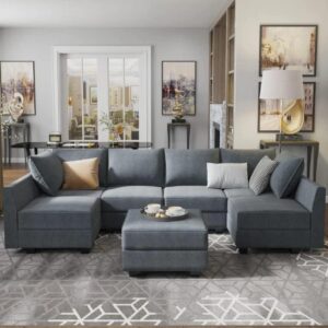 Custom U Shape Sofa Repair and Upholstery Service in Delhi NCR